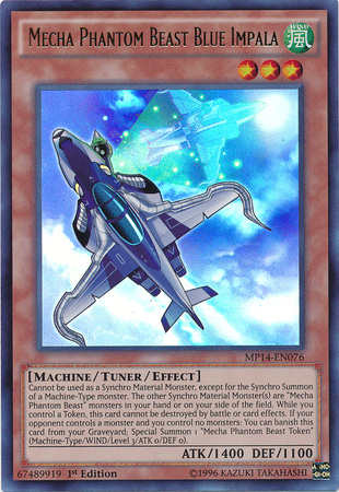 Mecha Phantom Beast Blue Impala [MP14-EN076] Ultra Rare | Card Merchant Takapuna