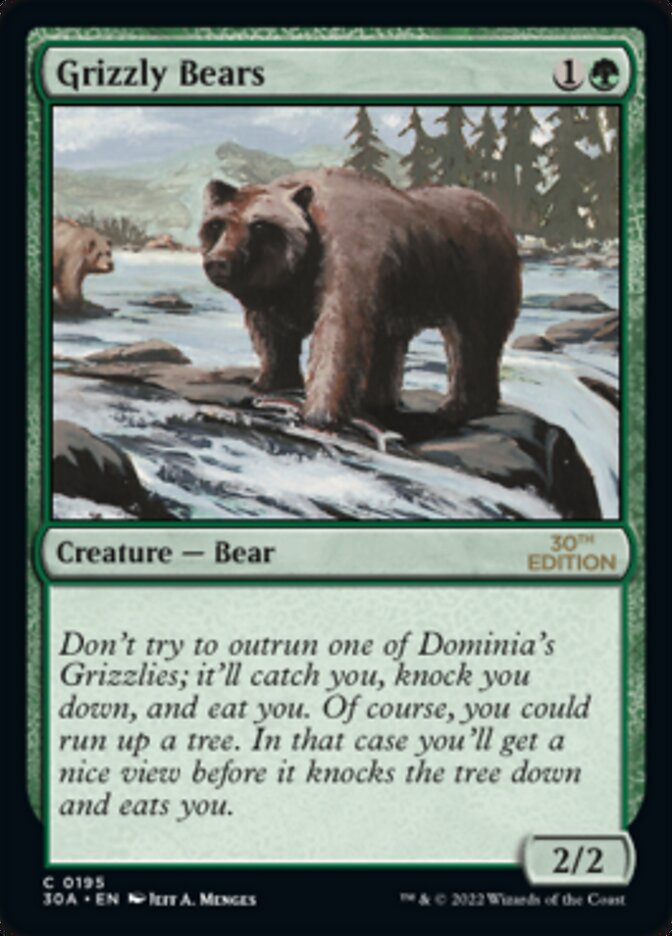 Grizzly Bears [30th Anniversary Edition] | Card Merchant Takapuna