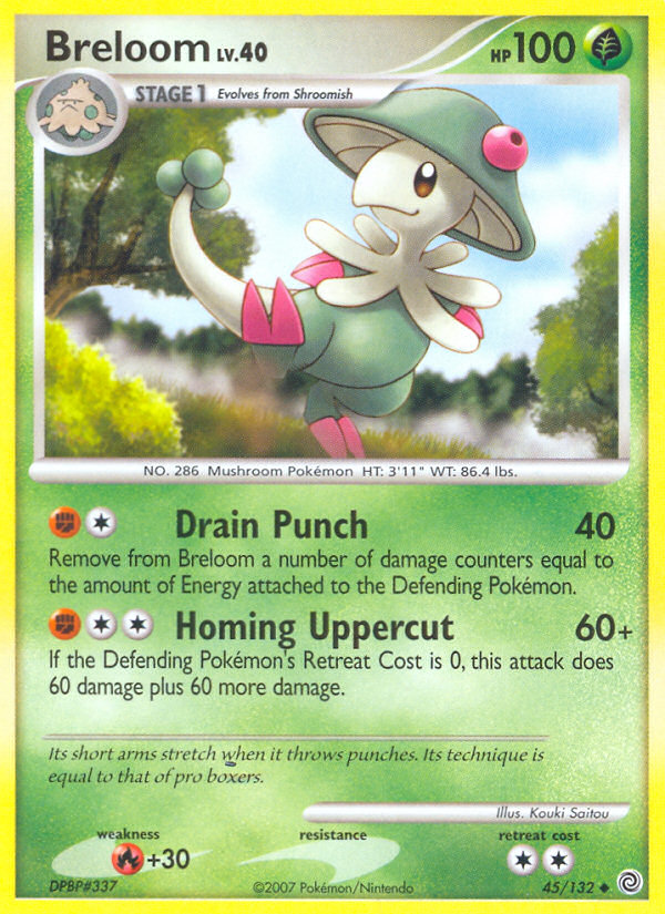 Breloom (45/132) [Diamond & Pearl: Secret Wonders] | Card Merchant Takapuna