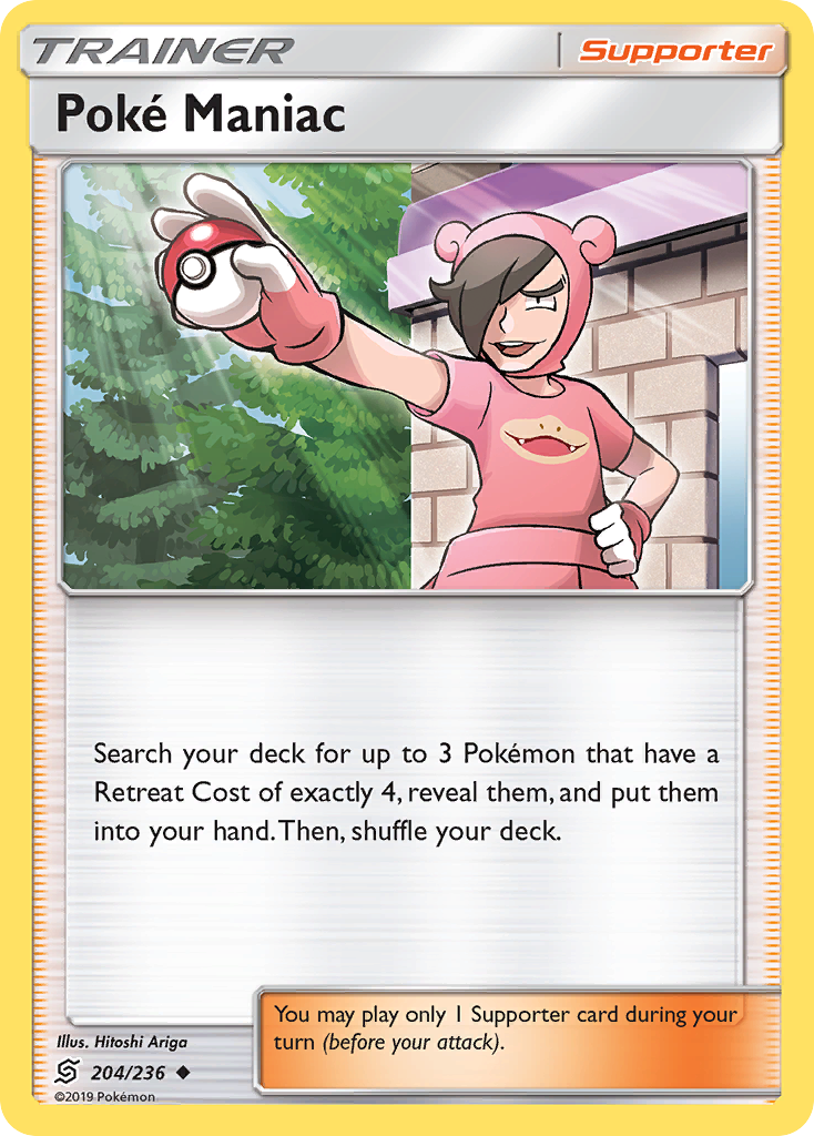 Poke Maniac (204/236) [Sun & Moon: Unified Minds] | Card Merchant Takapuna