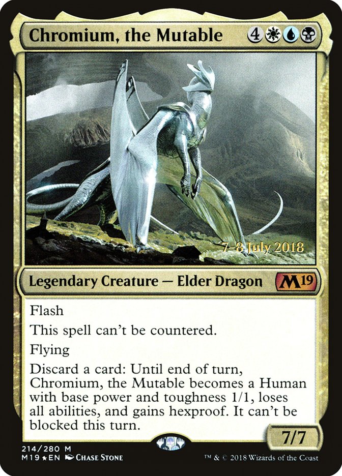 Chromium, the Mutable [Core Set 2019 Prerelease Promos] | Card Merchant Takapuna