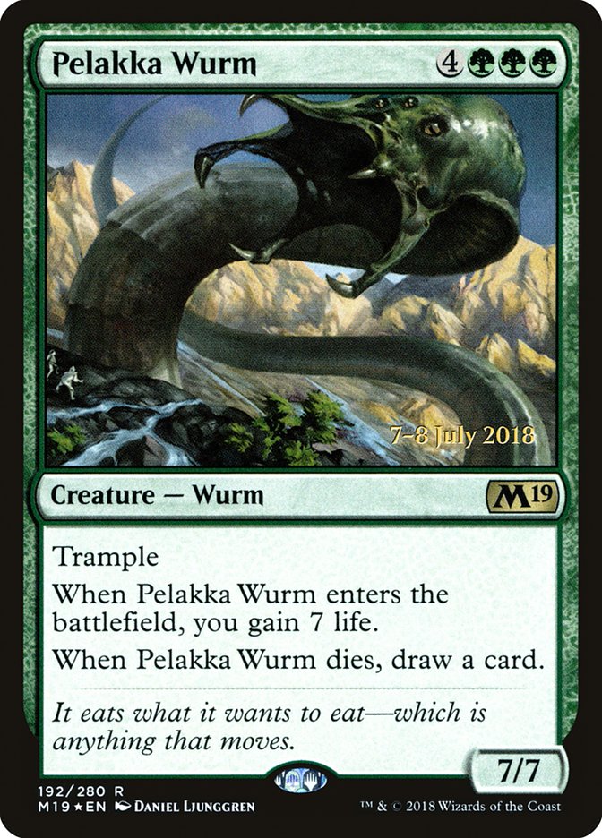 Pelakka Wurm [Core Set 2019 Prerelease Promos] | Card Merchant Takapuna