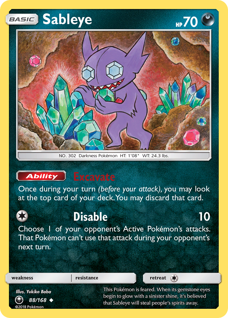 Sableye (88/168) [Sun & Moon: Celestial Storm] | Card Merchant Takapuna