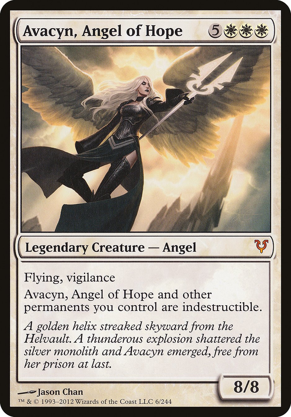 Avacyn, Angel of Hope (Oversized) [Open the Helvault] | Card Merchant Takapuna