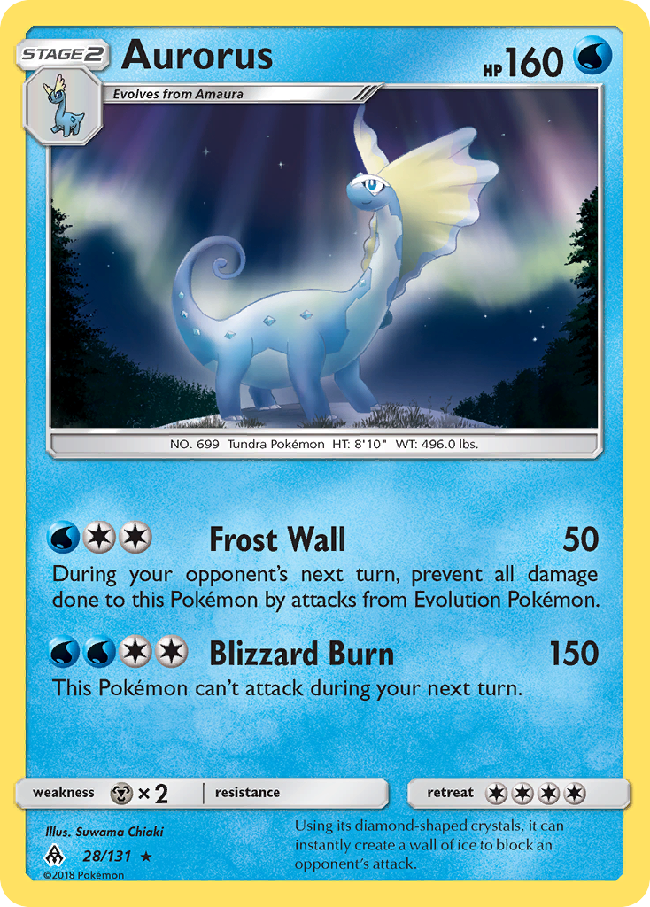 Aurorus (28/131) [Sun & Moon: Forbidden Light] | Card Merchant Takapuna