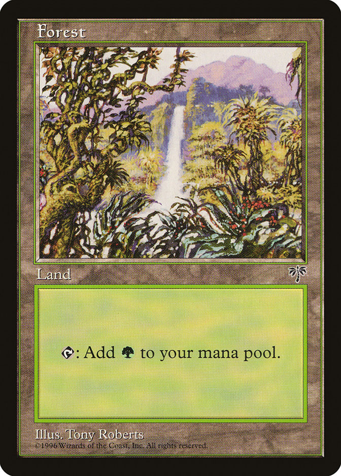 Forest (Waterfall) [Mirage] | Card Merchant Takapuna