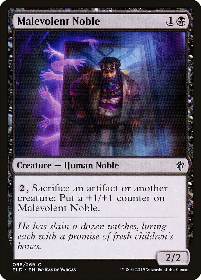 Malevolent Noble [Throne of Eldraine] | Card Merchant Takapuna