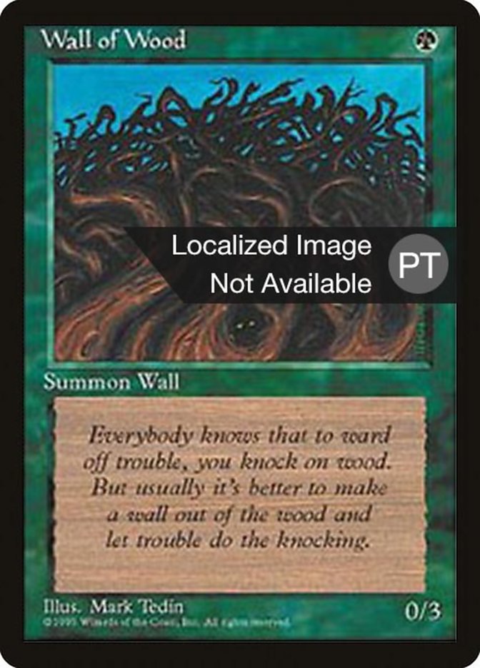 Wall of Wood [Fourth Edition (Foreign Black Border)] | Card Merchant Takapuna