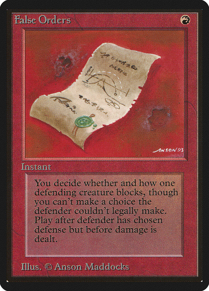 False Orders [Beta Edition] | Card Merchant Takapuna