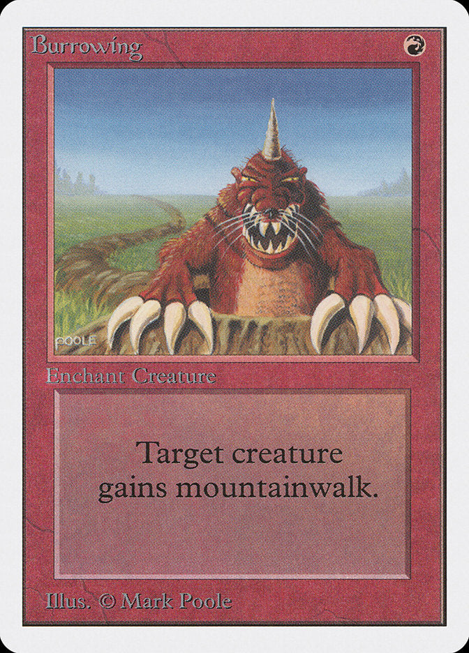 Burrowing [Unlimited Edition] | Card Merchant Takapuna