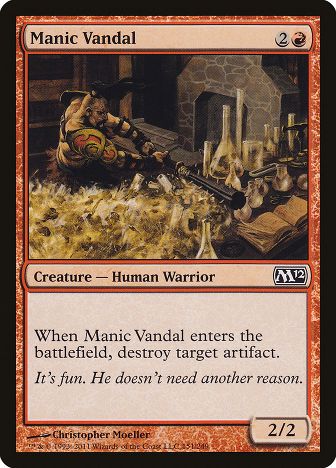 Manic Vandal [Magic 2012] | Card Merchant Takapuna