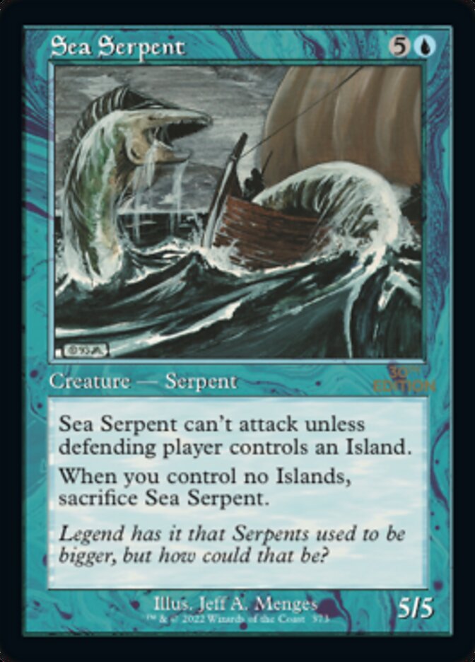 Sea Serpent (Retro) [30th Anniversary Edition] | Card Merchant Takapuna