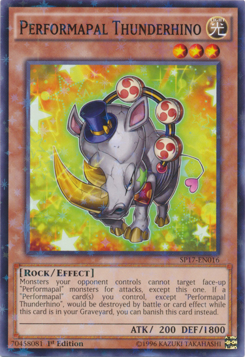 Performapal Thunderhino [SP17-EN016] Starfoil Rare | Card Merchant Takapuna