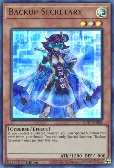 Backup Secretary [GFTP-EN088] Ultra Rare | Card Merchant Takapuna