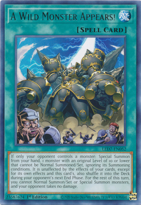 A Wild Monster Appears! [LED7-EN052] Rare | Card Merchant Takapuna