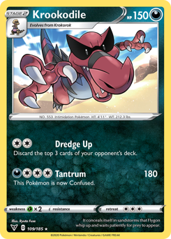 Krookodile (109/185) [Sword & Shield: Vivid Voltage] | Card Merchant Takapuna