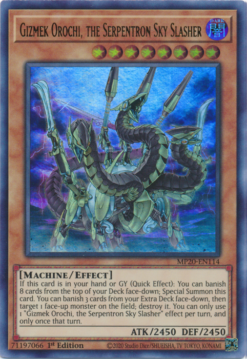 Gizmek Orochi, the Serpentron Sky Slasher [MP20-EN114] Ultra Rare | Card Merchant Takapuna