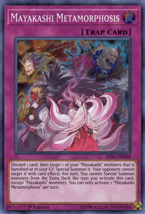 Mayakashi Metamorphosis [HISU-EN039] Super Rare | Card Merchant Takapuna