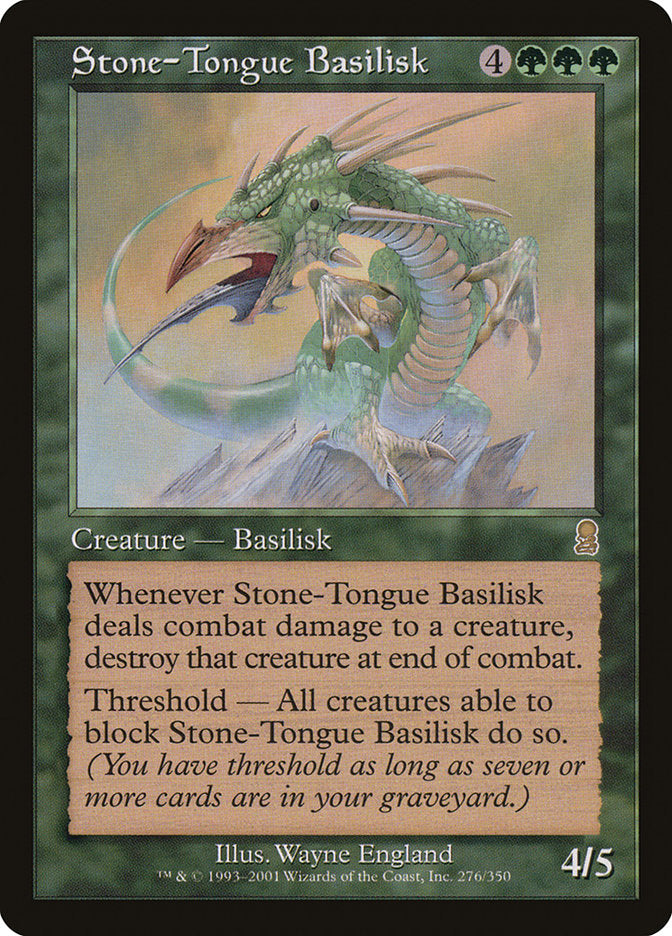 Stone-Tongue Basilisk [Odyssey] | Card Merchant Takapuna