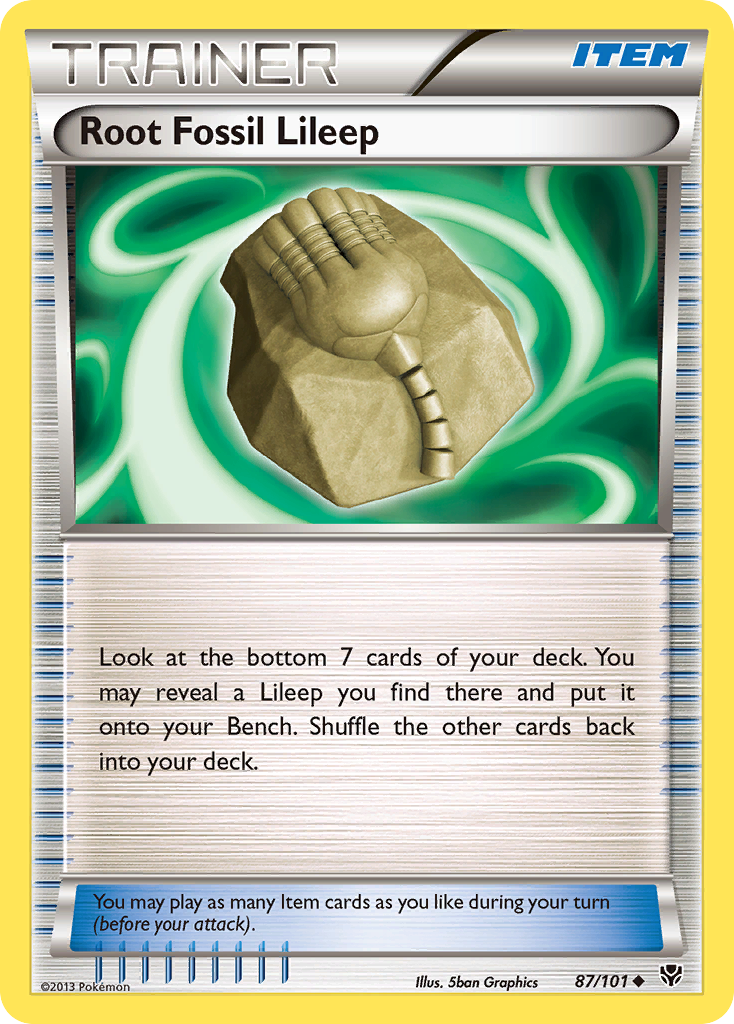 Root Fossil Lileep (87/101) [Black & White: Plasma Blast] | Card Merchant Takapuna