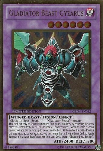 Gladiator Beast Gyzarus [GLD4-EN032] Gold Rare | Card Merchant Takapuna