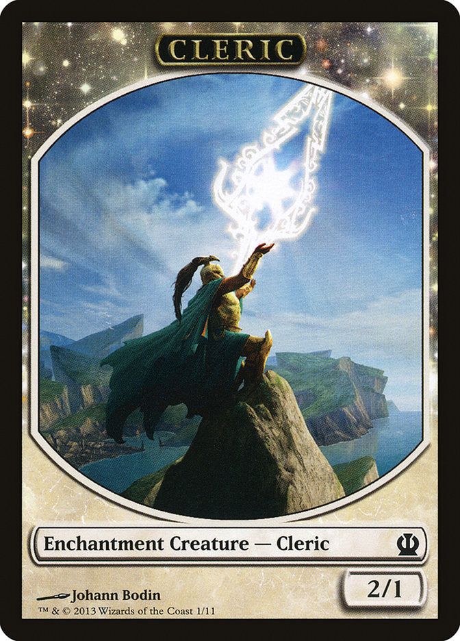 Cleric Token [Theros Tokens] | Card Merchant Takapuna