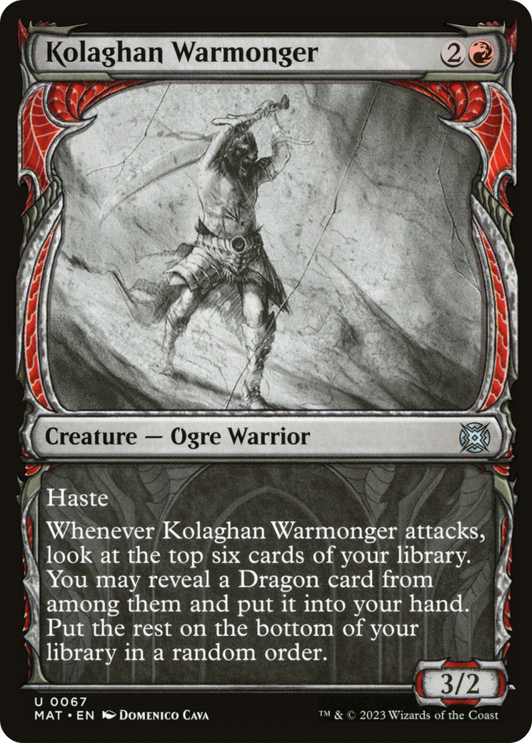 Kolaghan Warmonger (Showcase) [March of the Machine: The Aftermath] | Card Merchant Takapuna