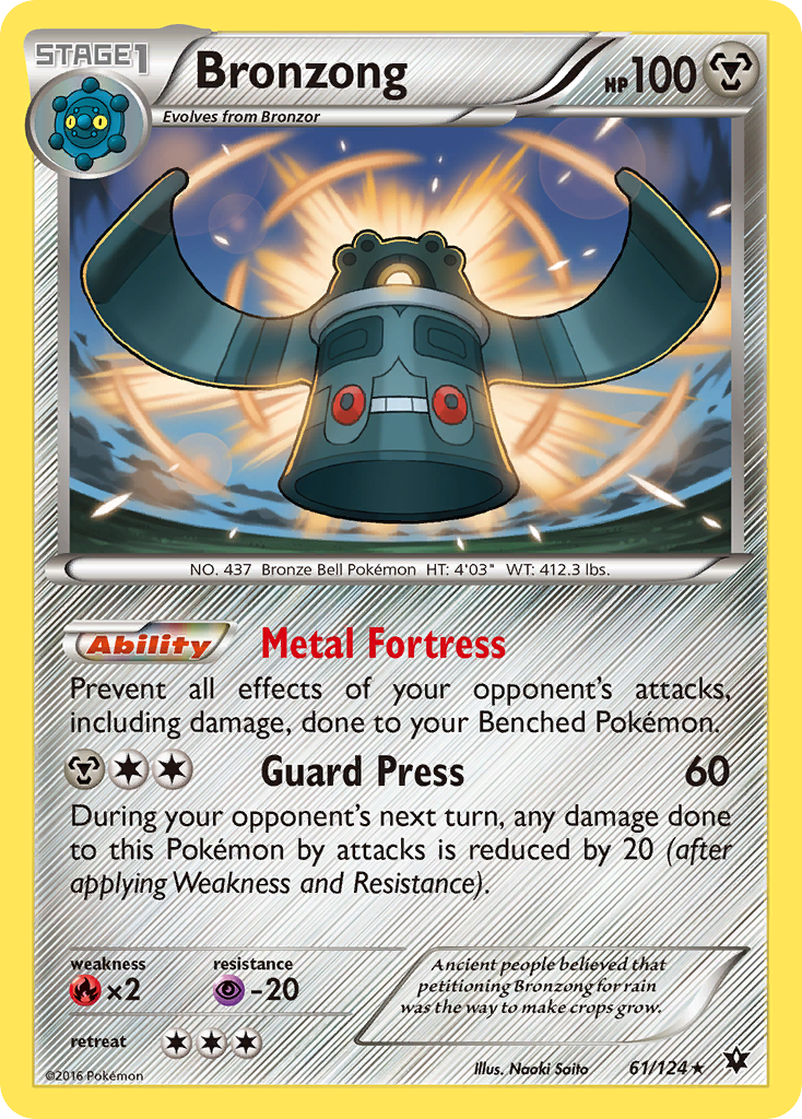 Bronzong (61/124) [XY: Fates Collide] | Card Merchant Takapuna