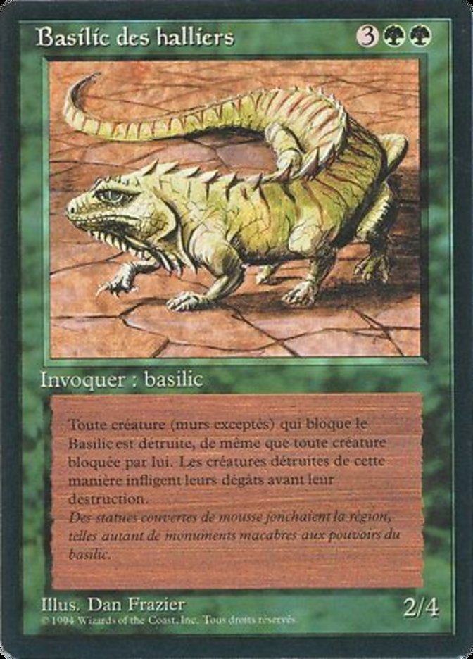 Thicket Basilisk [Foreign Black Border] | Card Merchant Takapuna