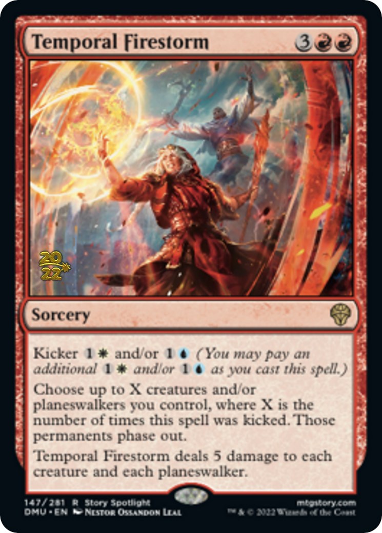 Temporal Firestorm [Dominaria United Prerelease Promos] | Card Merchant Takapuna