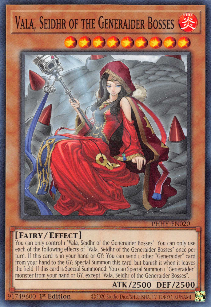 Vala, Seidhr of the Generaider Bosses [PHHY-EN020] Common | Card Merchant Takapuna