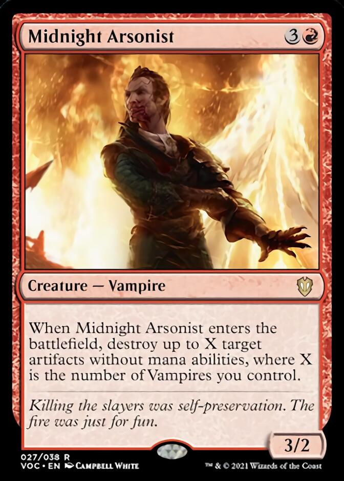 Midnight Arsonist [Innistrad: Crimson Vow Commander] | Card Merchant Takapuna