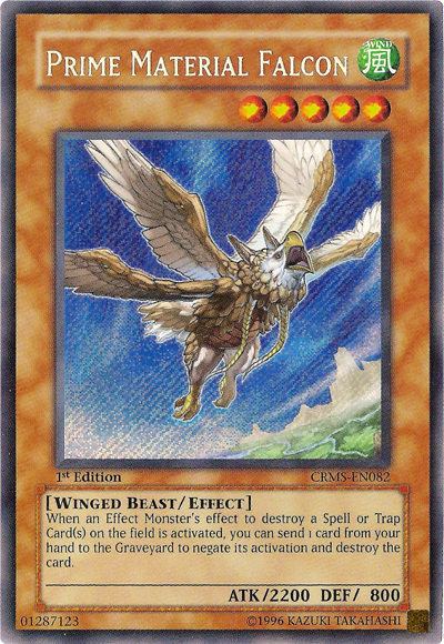 Prime Material Falcon [CRMS-EN082] Secret Rare | Card Merchant Takapuna