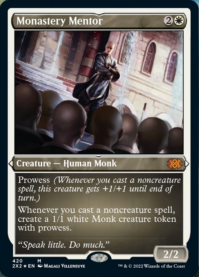 Monastery Mentor (Foil Etched) [Double Masters 2022] | Card Merchant Takapuna