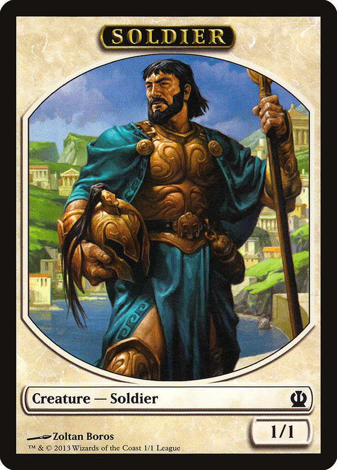 Soldier Token (Zoltan Boros) [League Tokens 2013] | Card Merchant Takapuna