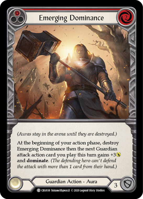 Emerging Dominance (Red) [CRU038] (Crucible of War)  1st Edition Normal | Card Merchant Takapuna