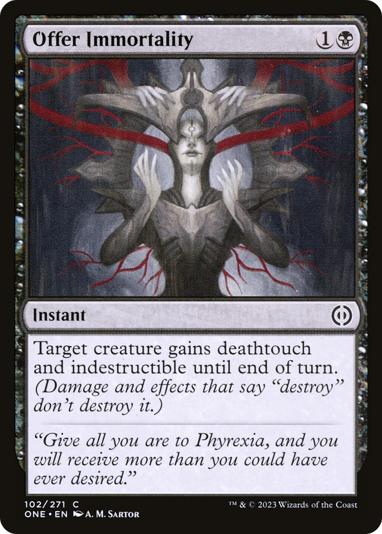 Offer Immortality [Phyrexia: All Will Be One] | Card Merchant Takapuna