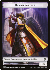 Human Soldier // Elephant Double-Sided Token [Phyrexia: All Will Be One Commander Tokens] | Card Merchant Takapuna