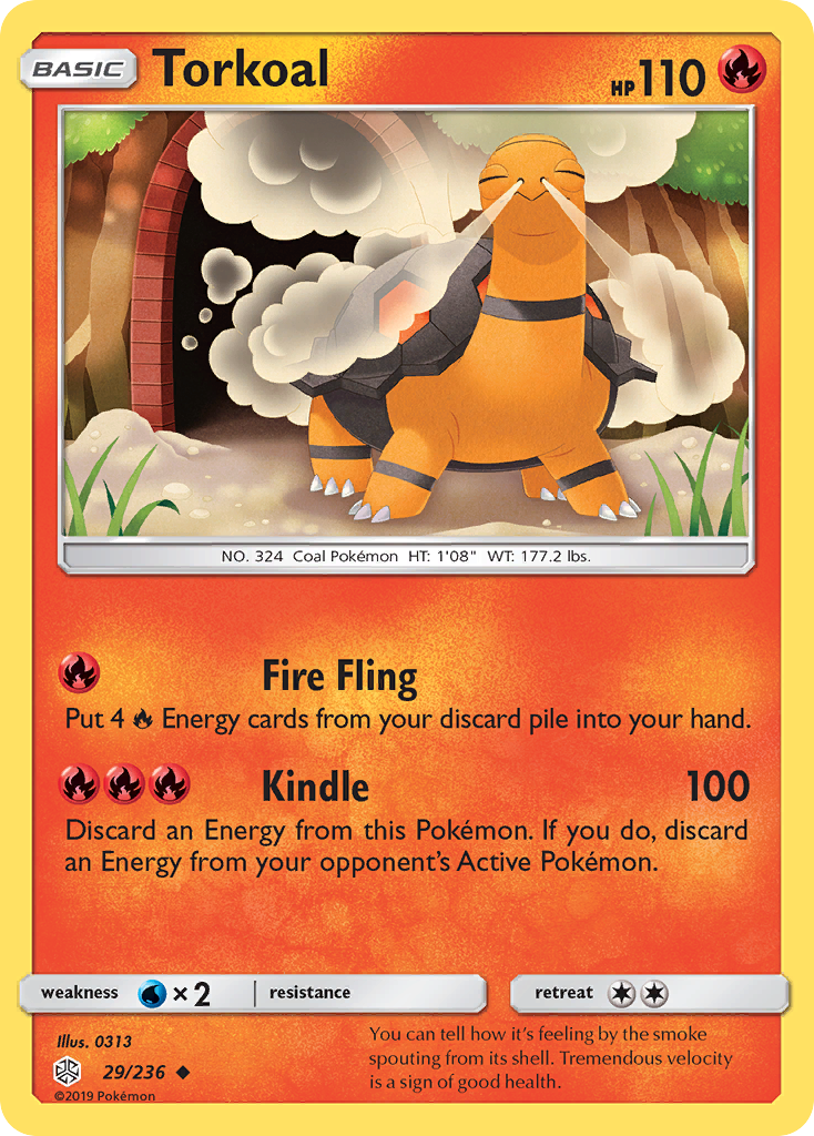 Torkoal (29/236) [Sun & Moon: Cosmic Eclipse] | Card Merchant Takapuna