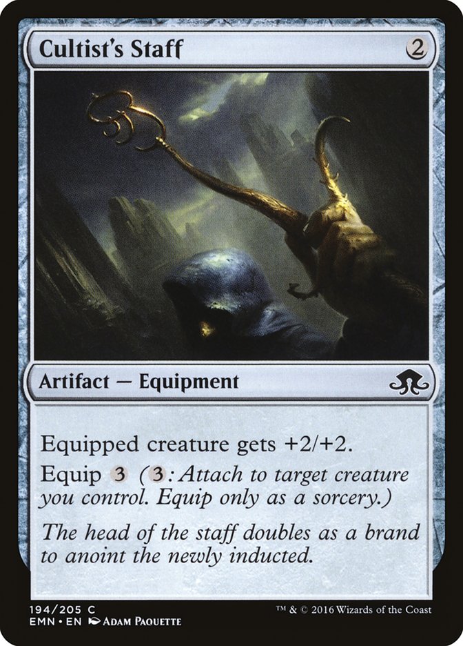 Cultist's Staff [Eldritch Moon] | Card Merchant Takapuna