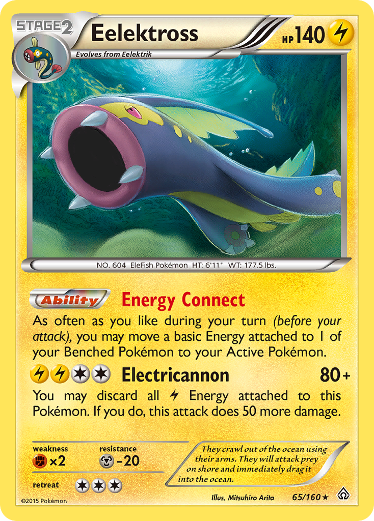 Eelektross (65/160) [XY: Primal Clash] | Card Merchant Takapuna