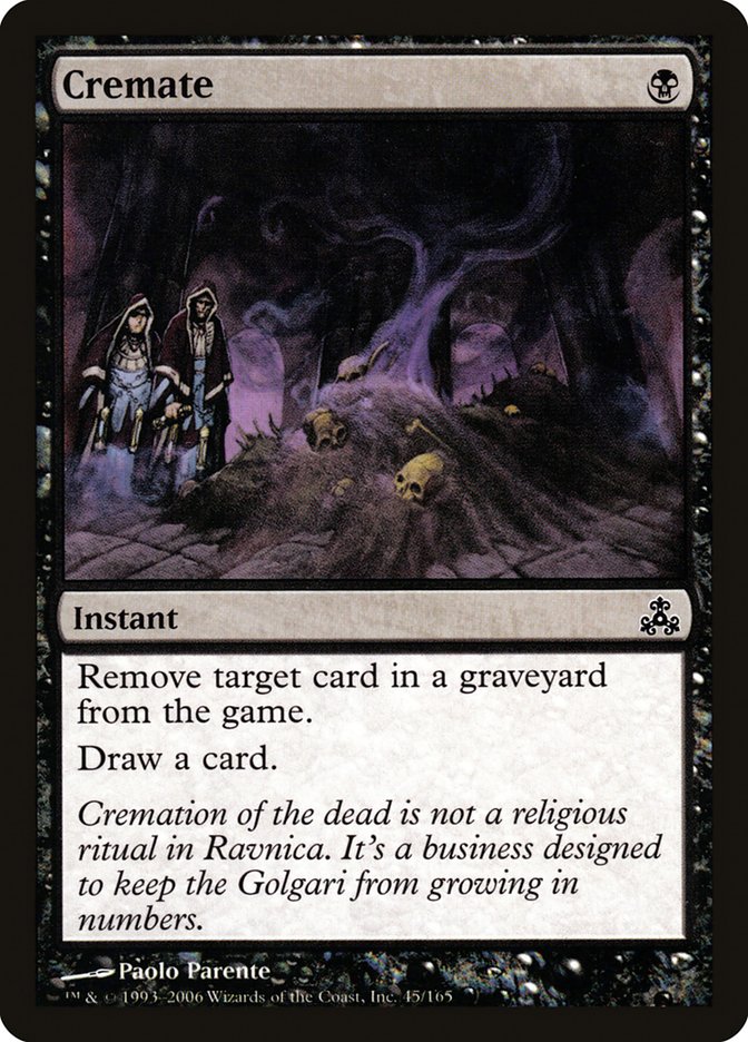 Cremate [Guildpact] | Card Merchant Takapuna