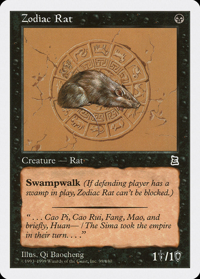 Zodiac Rat [Portal Three Kingdoms] | Card Merchant Takapuna