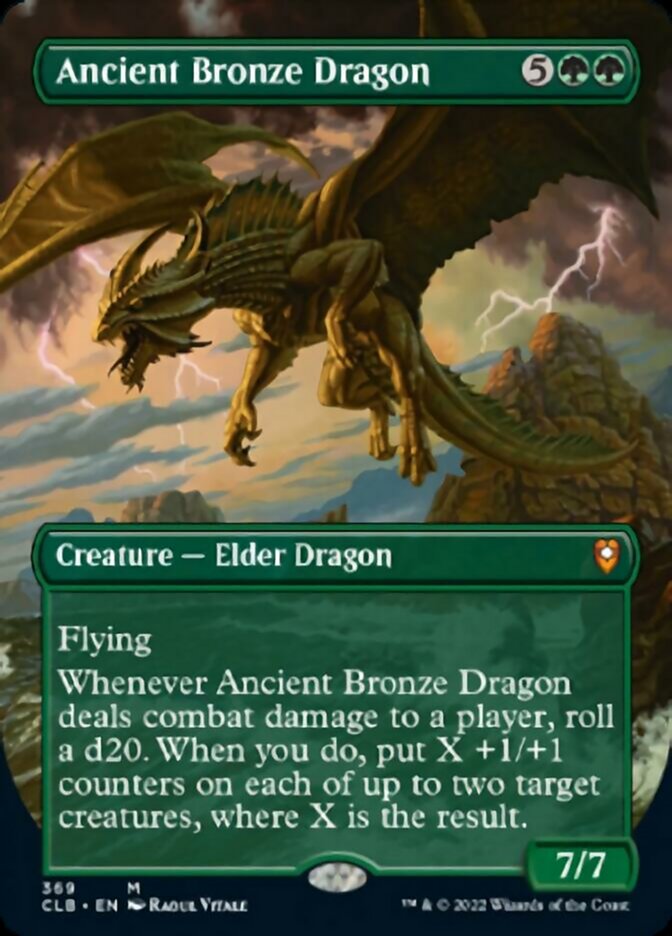 Ancient Bronze Dragon (Borderless Alternate Art) [Commander Legends: Battle for Baldur's Gate] | Card Merchant Takapuna