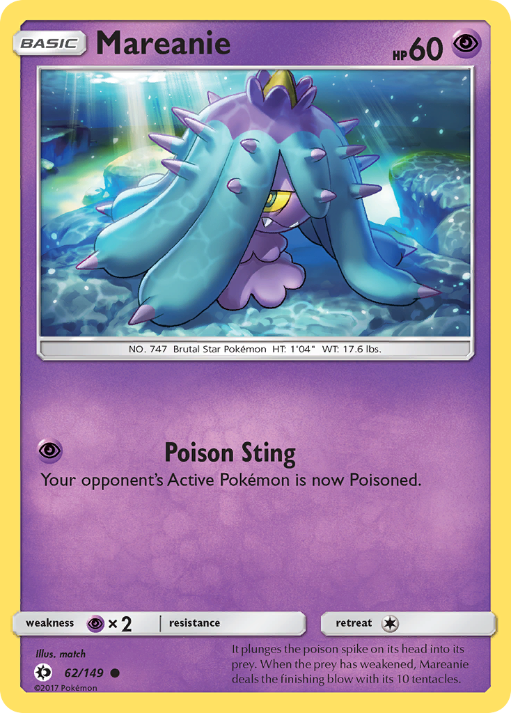 Mareanie (62/149) [Sun & Moon: Base Set] | Card Merchant Takapuna