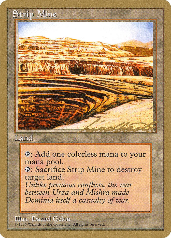 Strip Mine (Leon Lindback) [Pro Tour Collector Set] | Card Merchant Takapuna