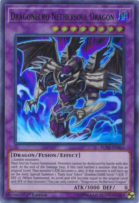 Dragonecro Nethersoul Dragon [BLHR-EN066] Ultra Rare | Card Merchant Takapuna