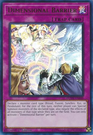 Dimensional Barrier [DUDE-EN048] Ultra Rare | Card Merchant Takapuna