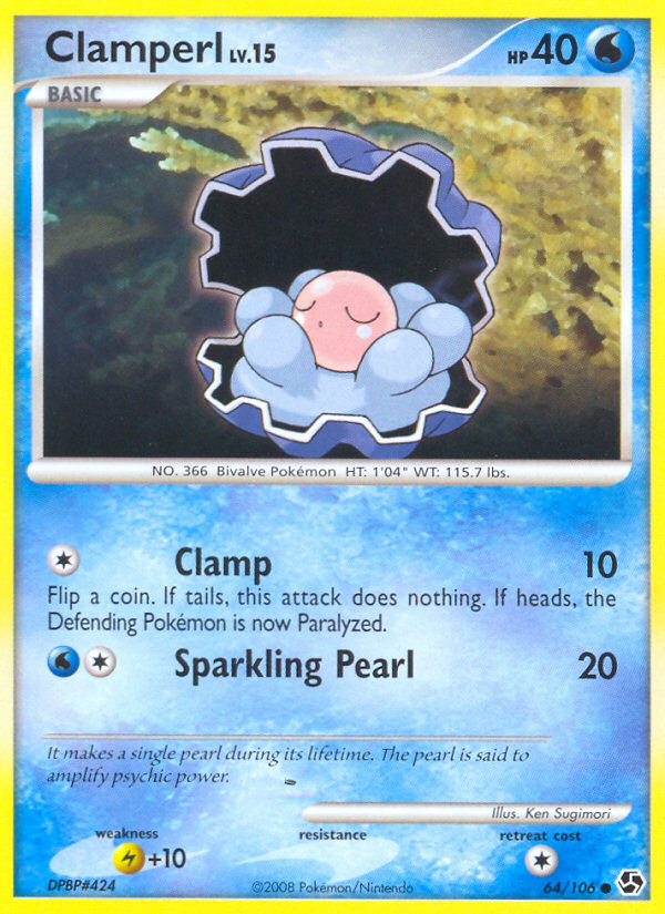 Clamperl (64/106) [Diamond & Pearl: Great Encounters] | Card Merchant Takapuna