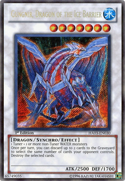 Gungnir, Dragon of the Ice Barrier [HA03-EN030] Secret Rare | Card Merchant Takapuna